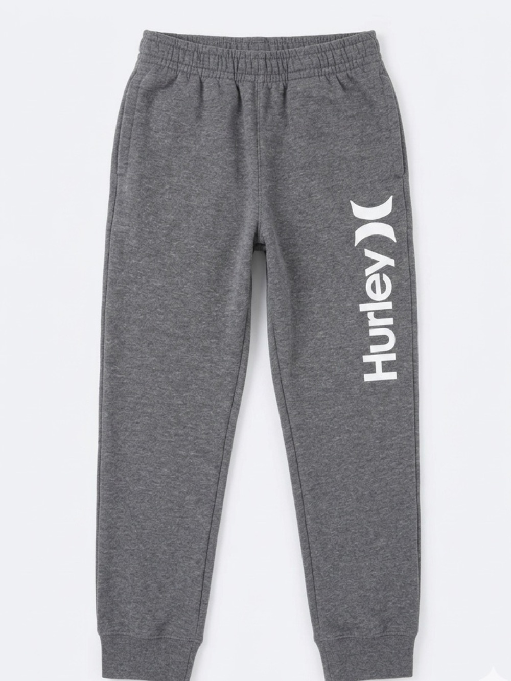 Hurley Kids Gray Sweatpants or joggers with White Logo size medium 10/12